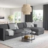 VIMLE 4-seat sofa with chaise longue, Hallarp grey - IKEA