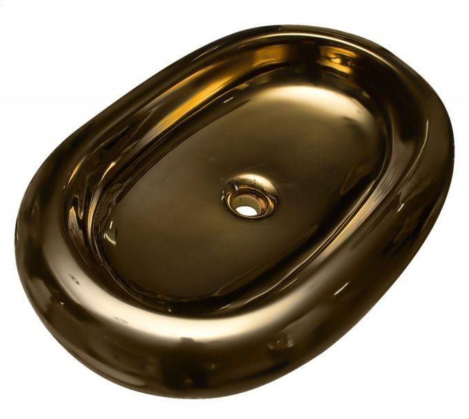 Handmade Decorative Copper Sink 45 Cm Gold