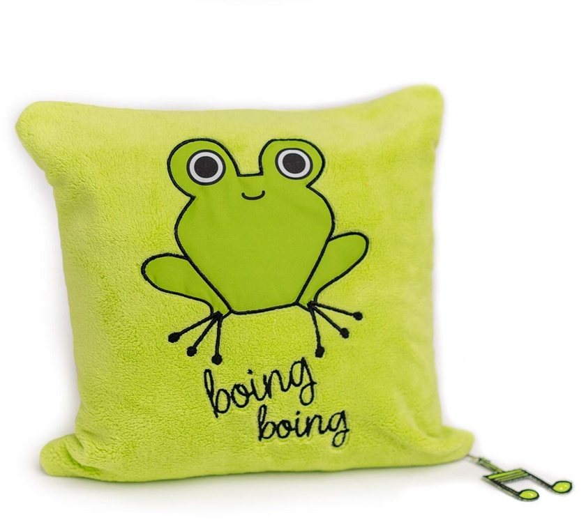 Milk&amp;Moo Cacha Frog Baby Pillow, Soft, Baby Pillows for Sleeping,  Head Support Pillow, Toddlers, Kids, Infant, Perfect for Travel, Bed Set, Bassinet, Cribs, Stroller