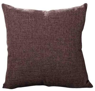 Durable Simple Style Decorative Cushion Cover Brown 45x45centimeter