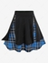 Plus Size Plaid Zipper Mini A Line Skirt - L | Us 12