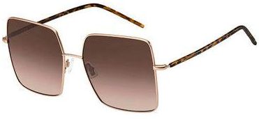 Women's UV Protection Square Sunglasses - Boss 1396/S Gold Copp 58 - Lens Size 58 Mm