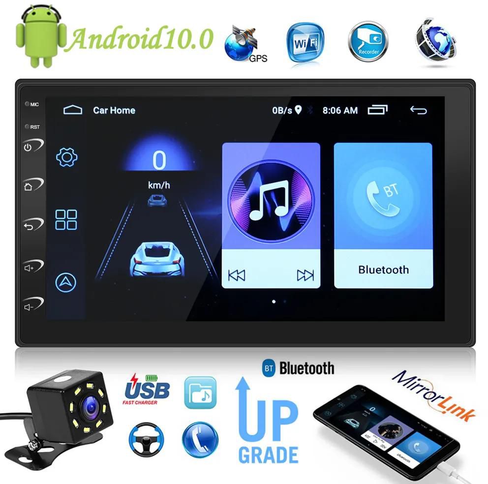 2 Din Android Car Radio FM Multimedia Video Player Stereo GPS Navigation Bluetooth WiFi 7″ Reverse