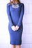 Dark Blue Midi Knit Dress