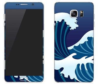Vinyl Skin Decal For Samsung Galaxy Note 5 Japanese Sea