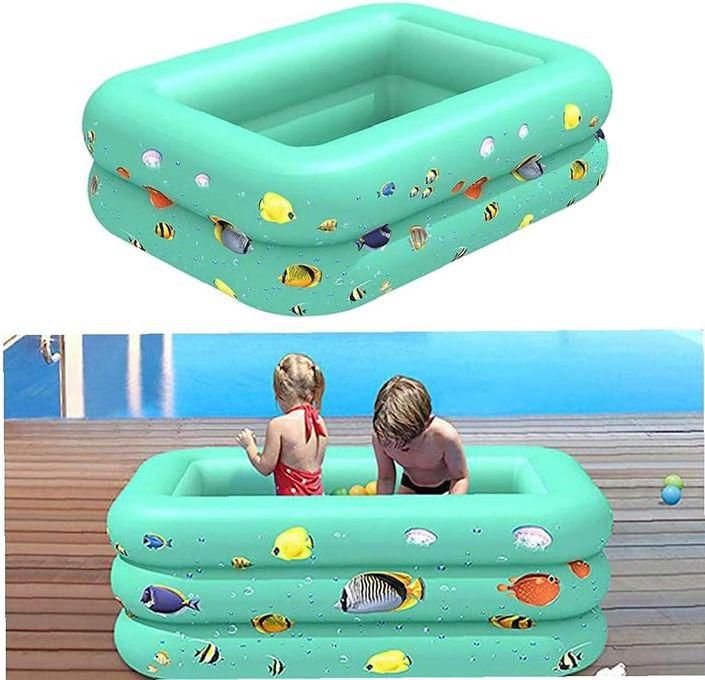 Swim Center Family Pool Assorted Colors Size 120 Cm 2 Layer -Green