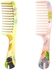 Plastic Flat Hair Comb Hair Styling Comb Multicolor 1Pcs
