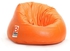 Bomba Regular Leather Bean Bag - Orange - 85x55x55cm