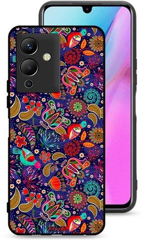 Infinix Note 12 Pro 5G Protective Case Cover Pattern Colorful Birds Leaf Flowers