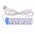 Power King 4 Way Power Extension - White/ Blue+ Free Gift