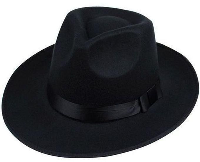 Fedora Fedora Wide Brim Hat - Black X2