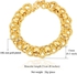 18K Gold plated Round Trendy Link Bracelet Bangle