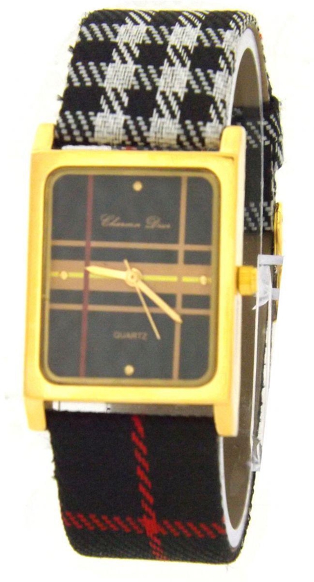 ساعة نسائية جلدية مرصعة كريستال من Charmn Diur 3122