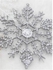 1Pc Decorative Ornament Simple Snowflake Design Solid Color Decoration