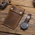 POPETPOP Leather Watch Pouch Single Watch Travel Case Small Jewelry Box Watch Display Box Vintage Gift Box Keepsake Container for Jewelry Watches Trinket