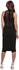 MISSGUIDED DE907119 Applique Mesh High Neck Bodycon Dress for Women - Black