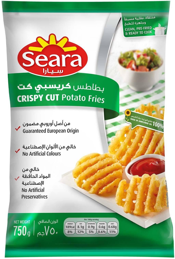 Seara crispy cut potato fries 750g
