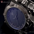 Shark Men's Analog Quartz Sport Black Leather Band Wrist Watch Grey
