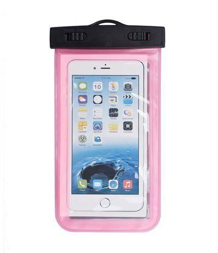 Generic Anti-Water Cover for All Mobile Phones - Pink