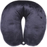 Round Polyester Neck Pillow, Blue - 159370010
