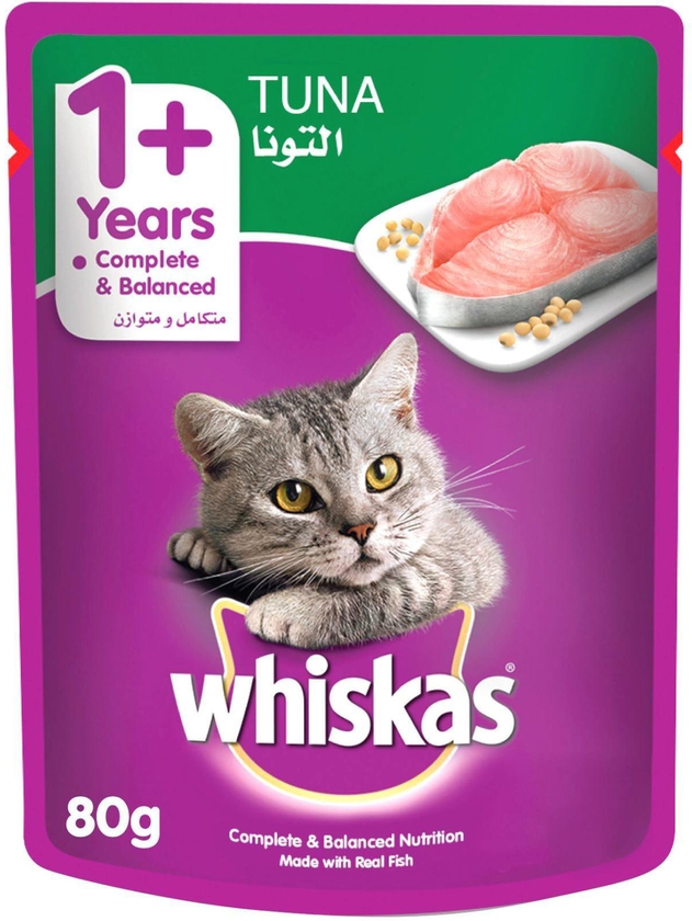 Whiskas Wet Cat Food Tuna Pouch 80g