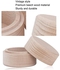 Small retro style jewelry box, round beech wood box for rings