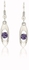 White Crystal Drop And Dangle Earings
