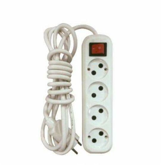 Generic Electrical Power Extension 4 Socket - 5 M - White