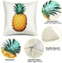 Boao 4 Pieces Outdoor Waterproof Decorative Pillow Covers Pillowcases Garden Cushion Case for Patio Couch Tent Sofa Home Decoration, 18 x 18 Inches