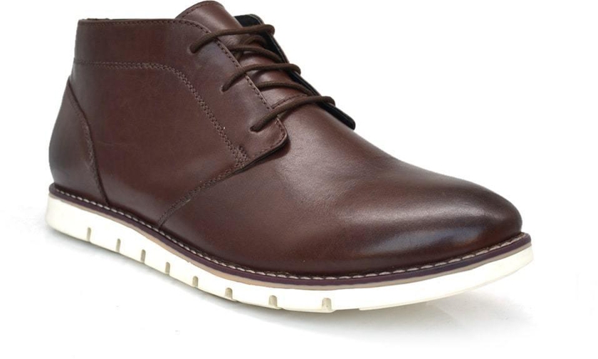 Men Genuine Leather Formal Shoes Brown