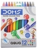 Doms pens water color set 12 shades color for kids ,Multi color