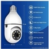 Rotating PTZ Wireless Wi-Fi Nanny CCTV Security Bulb Camera