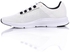 Air Walk Self Pattern Lace Up Canavas Sneakers - White & Black