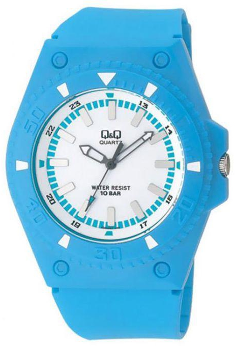 Q&Q VQ68-007P Rubber Watch - Blue