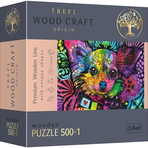 Trefl Puzzles - "500+1 Wooden Puzzles" - Colorful Puppy 20160