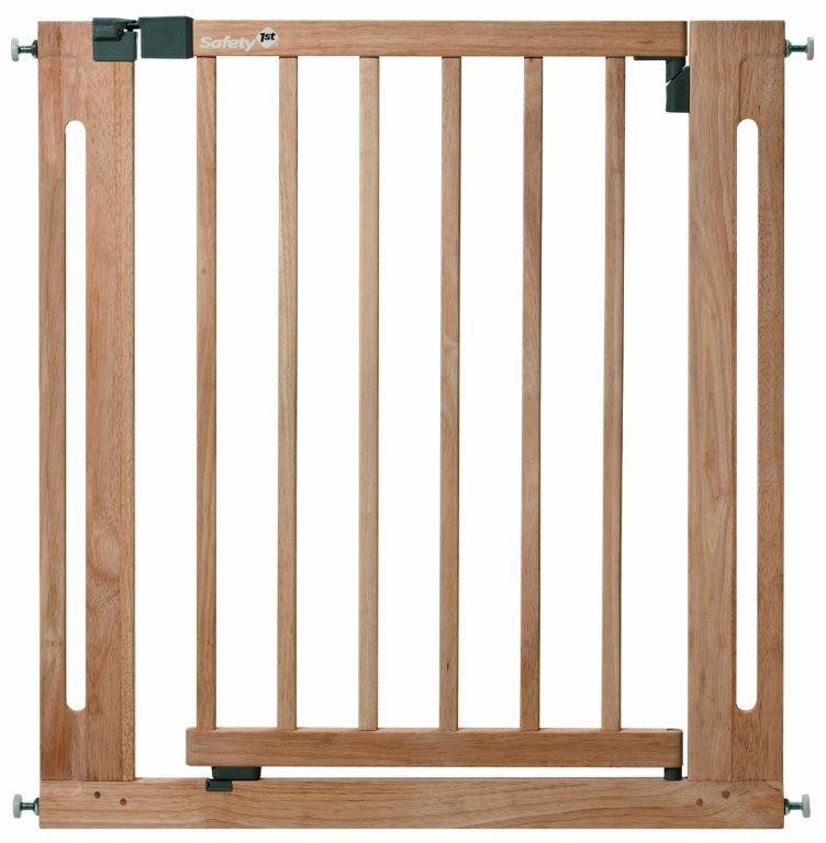 Safety 1st - Easy Close Wood Door Gates Natural Wood- Babystore.ae