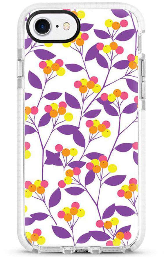 Protective Case Cover For Apple iPhone 8 Purple Spring Full Print