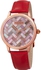 Akribos XXIV Women's Mother of Pearl Dial Leather Band Watch - AK906RD