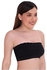 GLAMROOT Women's Padded Seamless Strapless Bandeau Tube Bra with Back Hook, Free Size