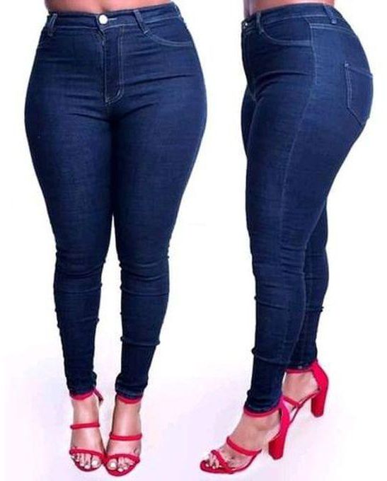 Fashion plus size ladies jeans