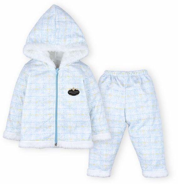 babyshoora Baby's Two-piece Winter Set, Plush Material Lined With Fur .