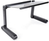 Louis will Portable Aluminum Laptop Stand Desk Table With Adjustable Stand, Mouse Board, Ergonomic Design For Using In Bed