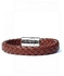 Men's Leather Bracelet With Silver Clasp