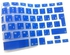غطاء لوحة مفاتيح باللغة العربية والإنجليزية لجهاز أبل ماك بوك برو/ إير ريتينا مقاس 13/15 بوصة تصميم المملكة المتحدة أزرق