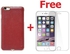 Nillkin Iphone 6 / 6s - Nillkin N-Jarl Leather Metal Wireless Charge Case - Red + "Free" Glass Screen Protector