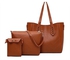 Generic 3 in1 Shoulder Handbag - Brown
