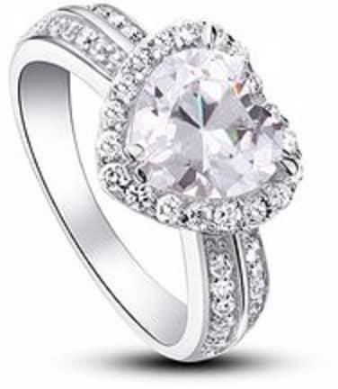 Xuping Engagement Ring - Silver