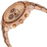 August Steiner Women's Rose Gold Dial Resin Band Multifunction Watch - AS8062RG