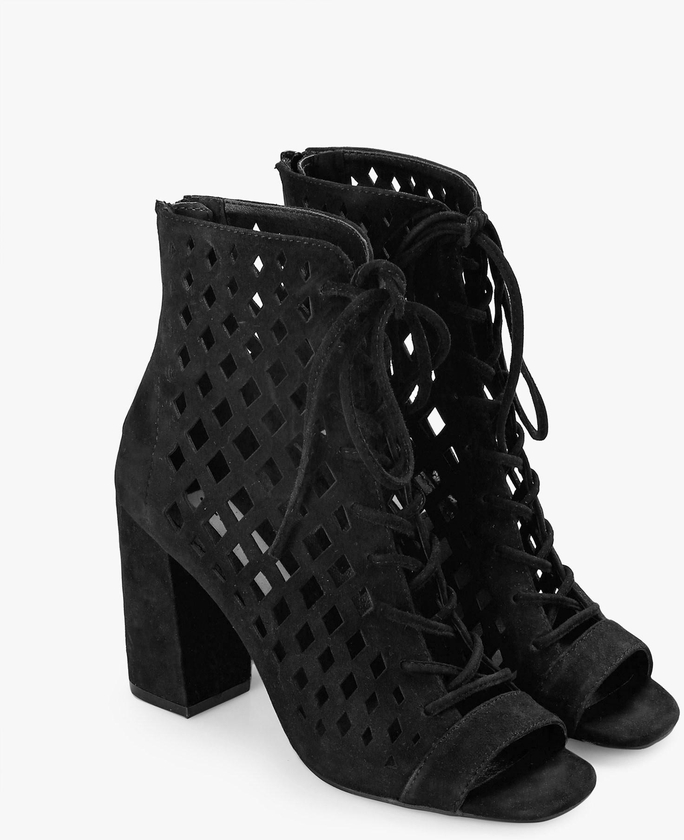 Denay Lace-Up Booties