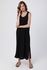 Kady Sleeveless Side Slits Summer Dress - Black